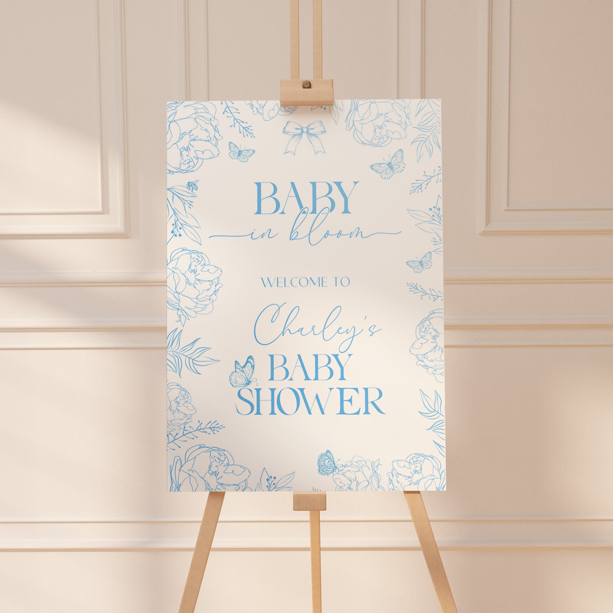 Baby In Bloom - Welcome Sign