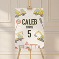 Construction Kids Birthday - Welcome Sign