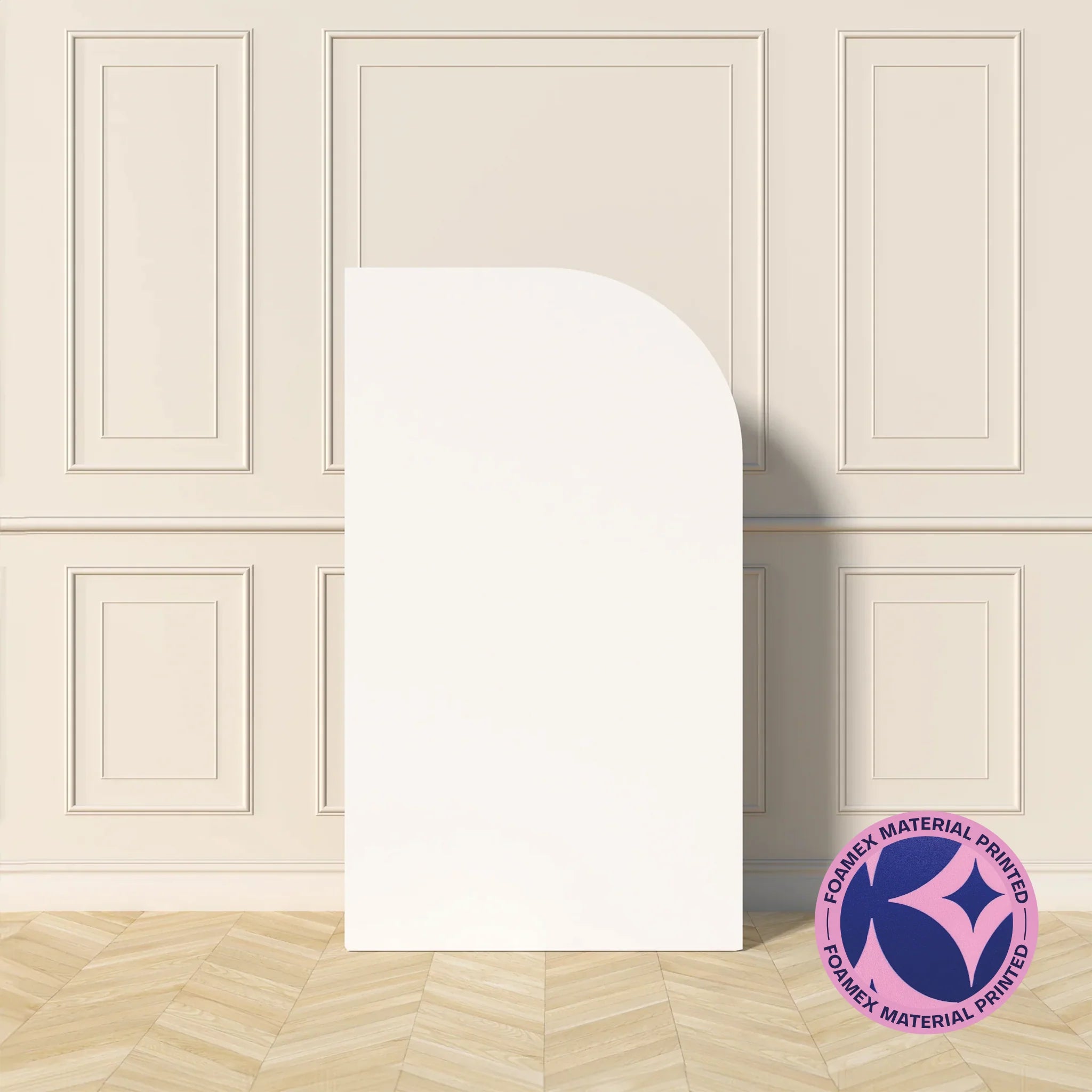 Custom Round Curve Backdrop Print