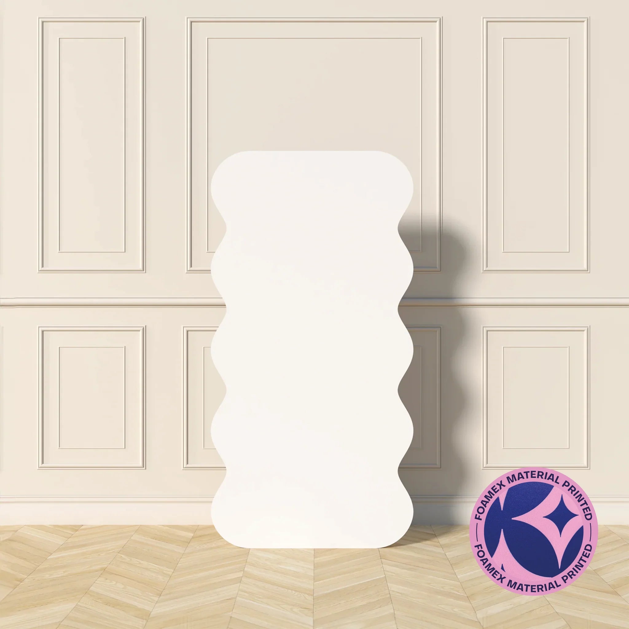 Custom Wavy Backdrop Print