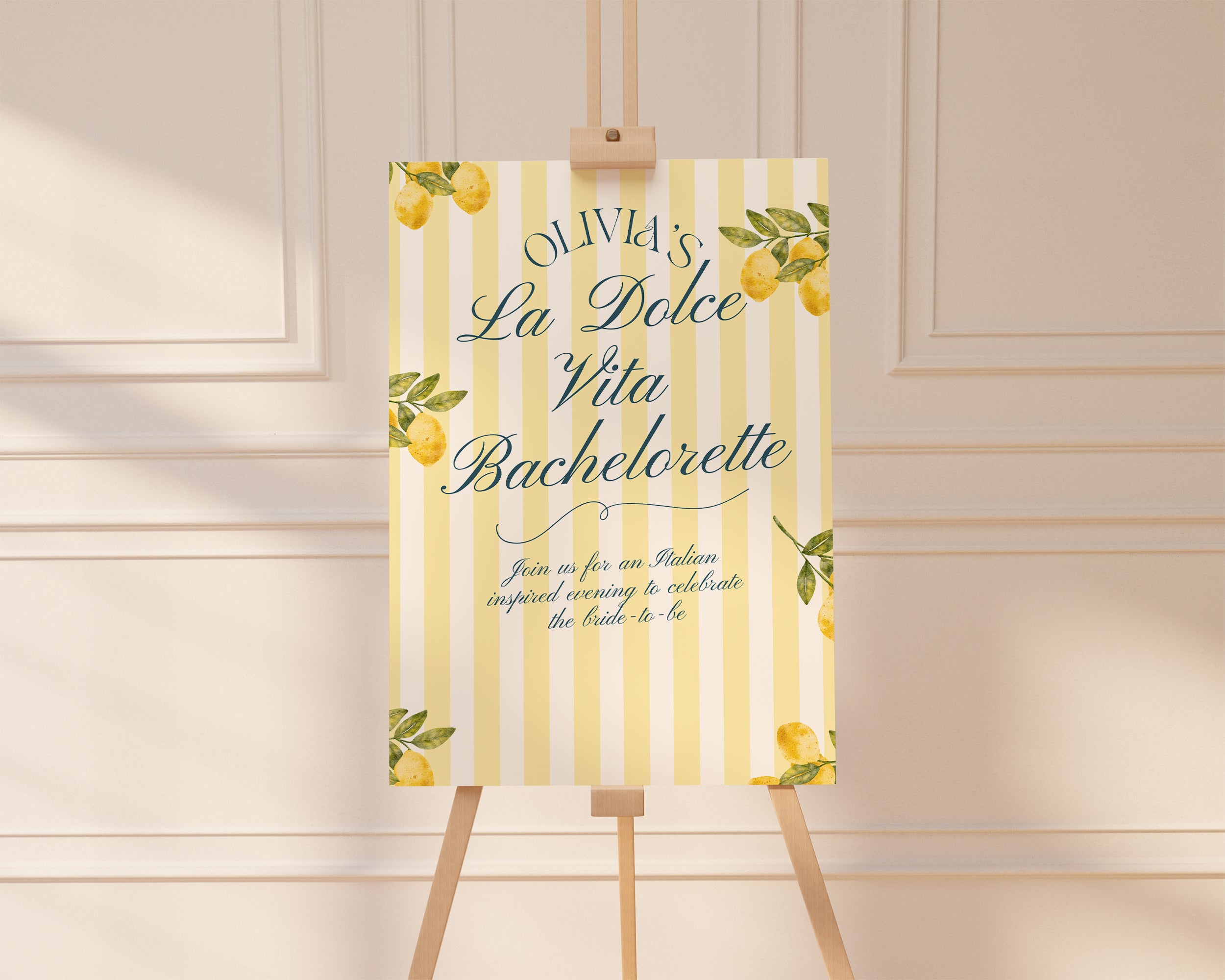 Dolce Vita Bachelorette Welcom Sign