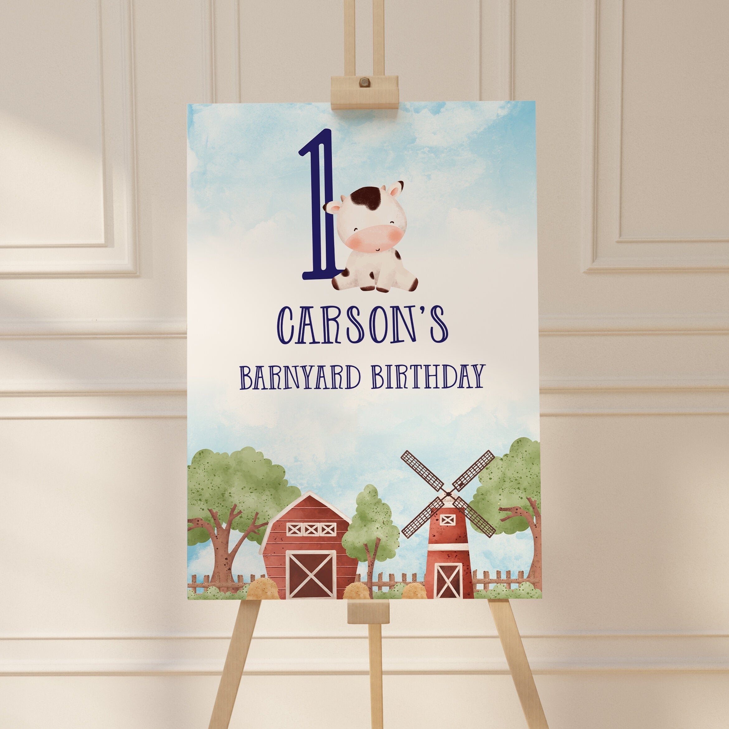 Farm Kids Birthday - Welcome Sign