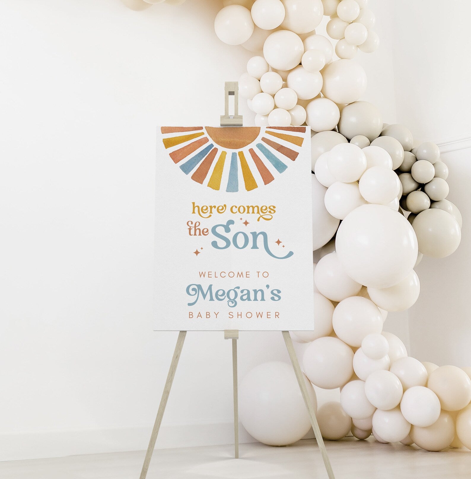 Here Comes the Son Welcome Sign