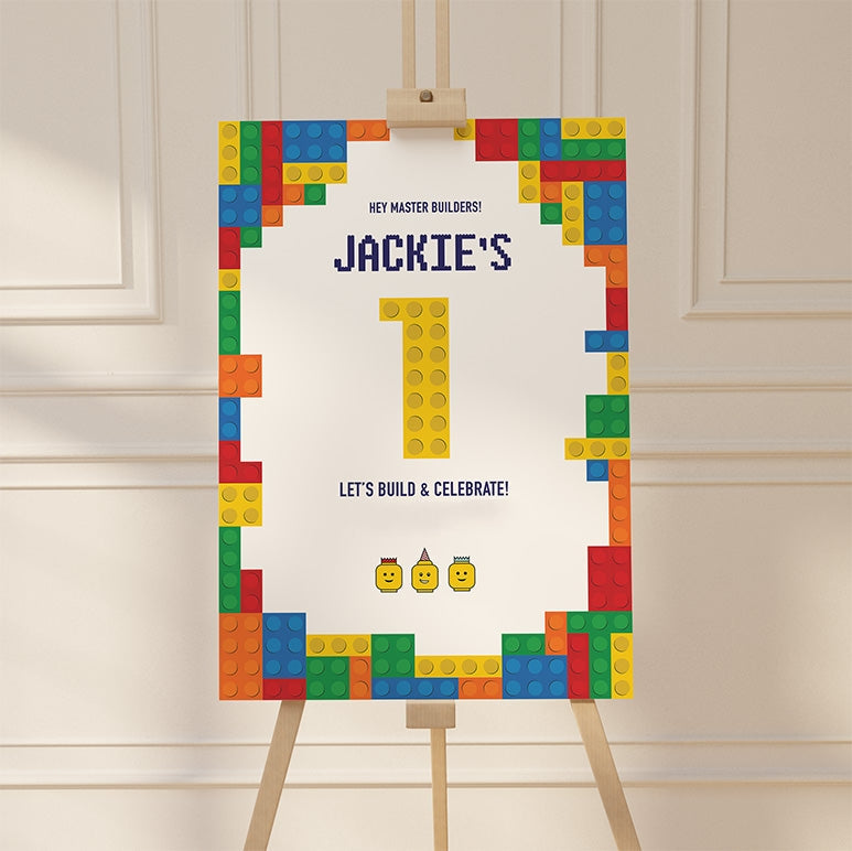 LEGO  Birthday - Welcome Sign