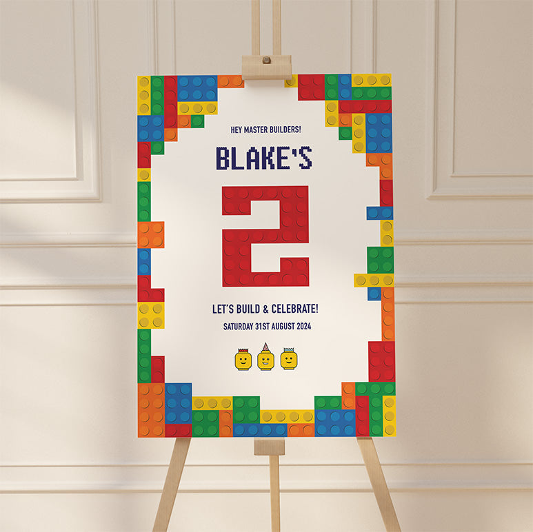 LEGO  Birthday - Welcome Sign
