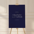 Navy  Wedding Welcome Sign