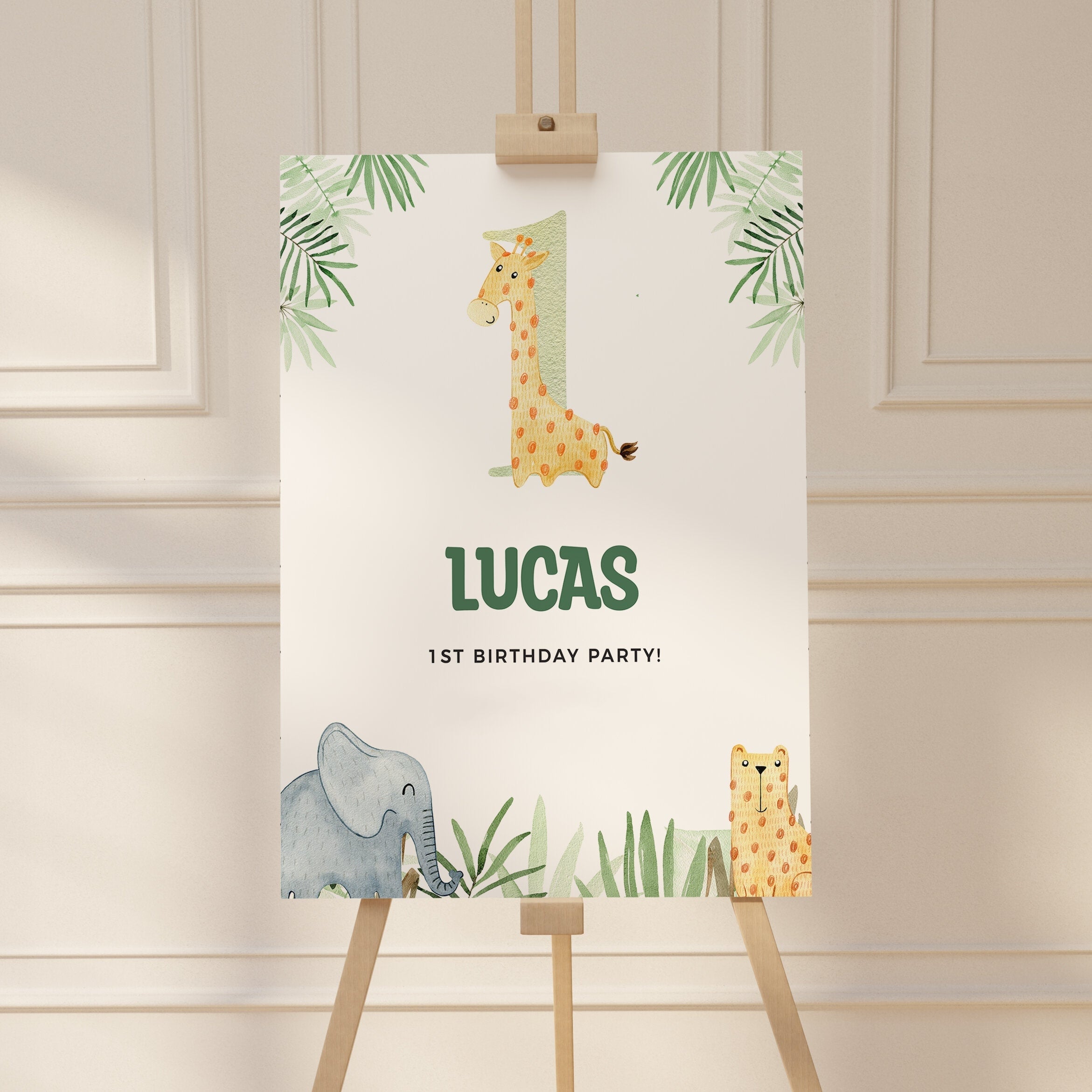 Safari  Birthday - Welcome Sign