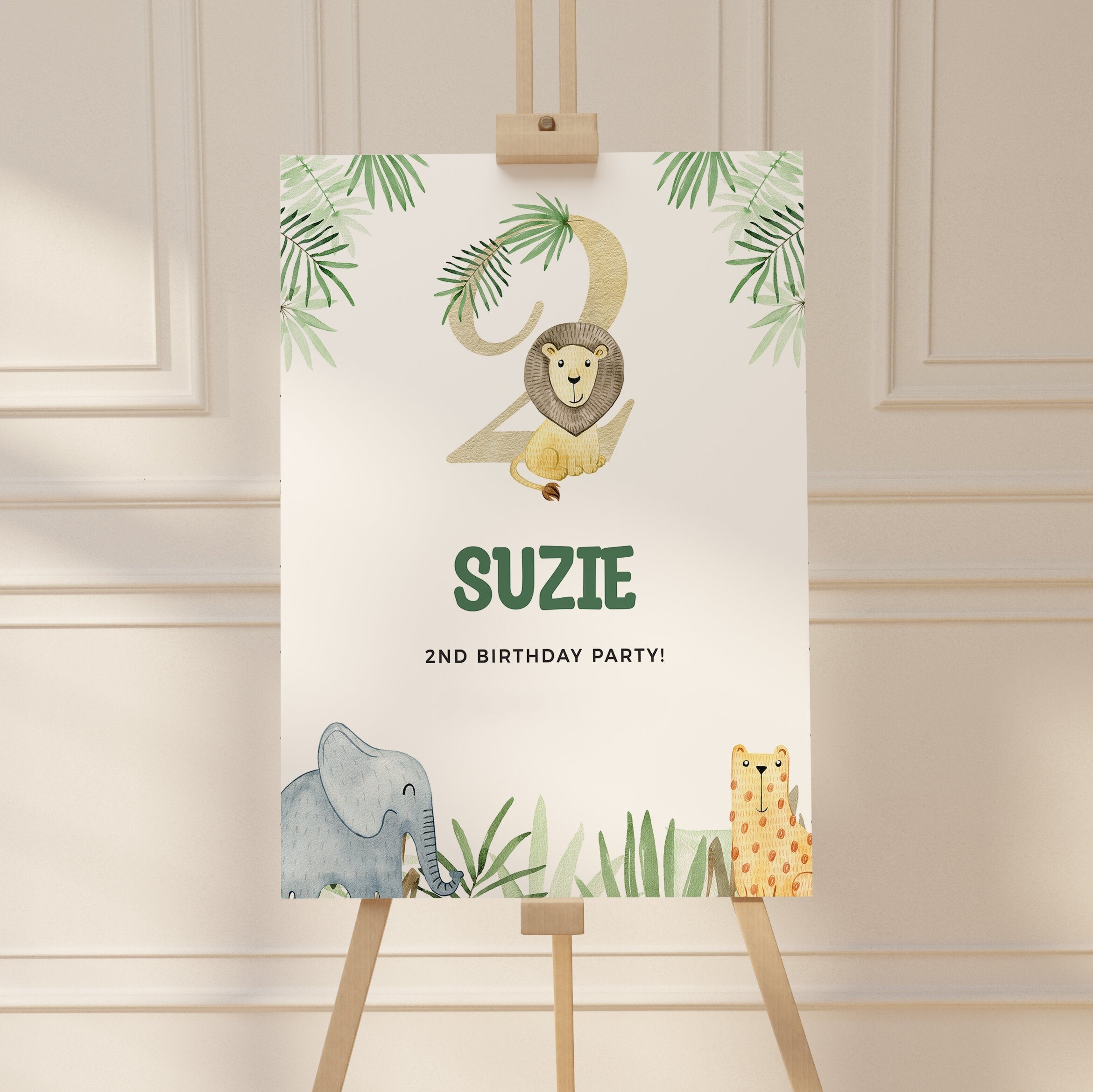 Safari  Birthday - Welcome Sign