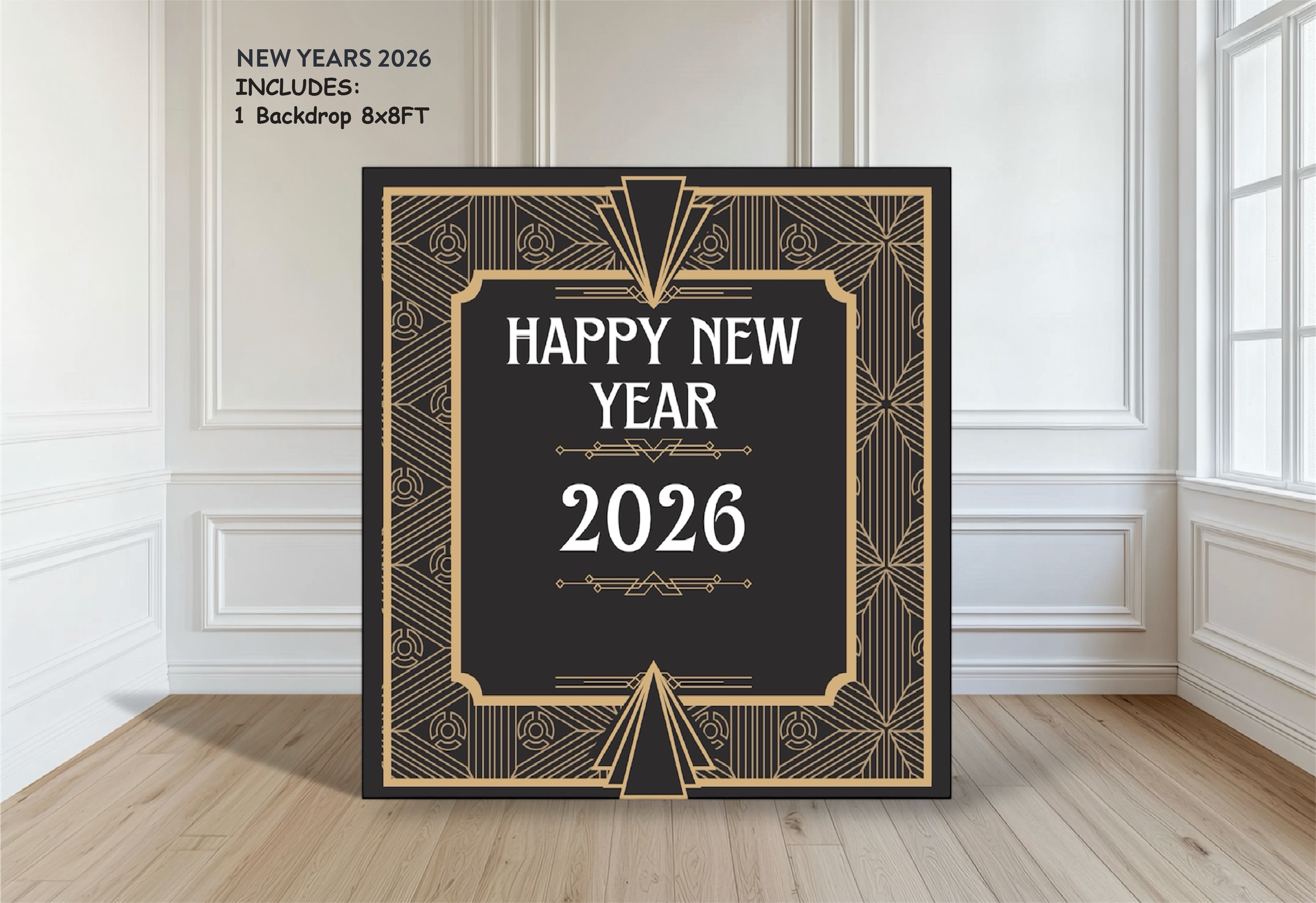 2026 New Year 8x8FT Backdrop