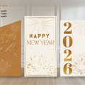 New Year Earth Neutral Color 2026 Backdrop Package